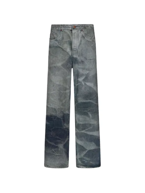 Pierre-Louis Mascia Amadox abstract-pattern jeans Blue AMADOXPT12699CO519767101