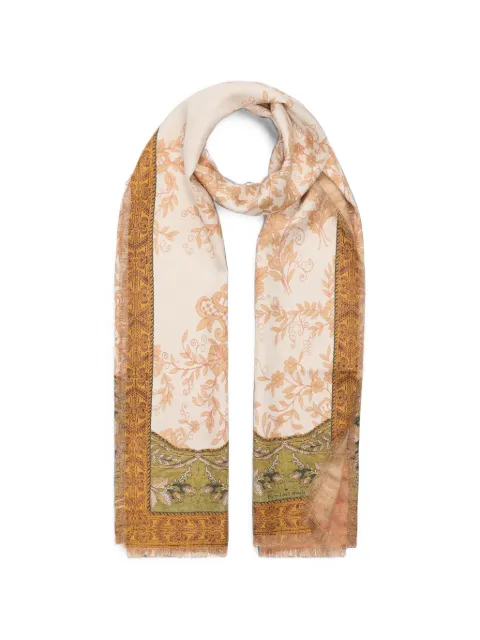 Pierre-Louis Mascia Fancy floral-print silk scarf Neutrals FANCY2S065X190SSE519053101