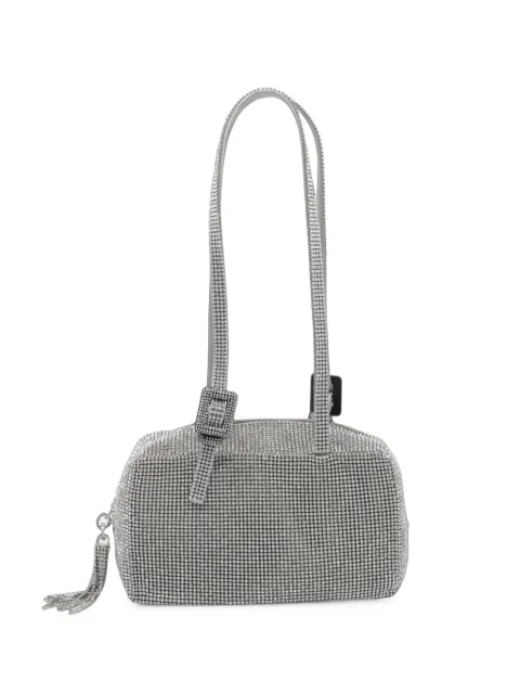 Benedetta Bruzziches crystal-embellished tassel-detail shoulder bag Silver 148019