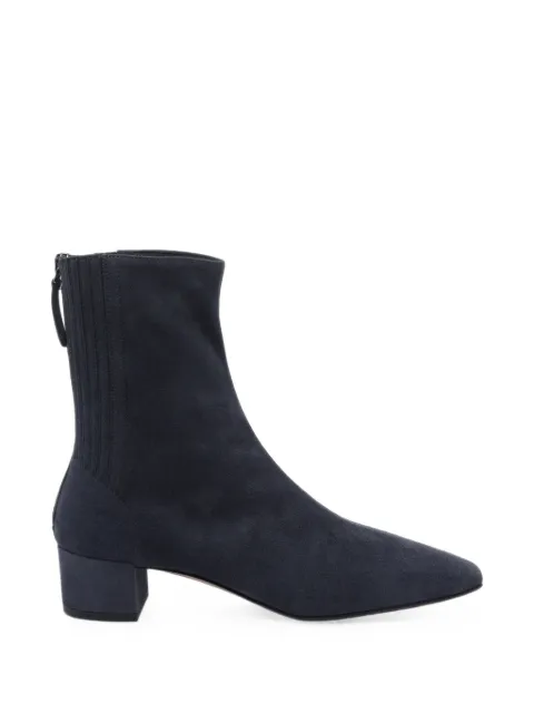 Aquazzura Saint Honoré suede ankle boots Blue SHOMIDB8SUEOPM