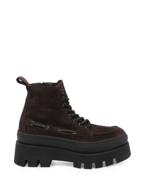 Copenhagen Studios lace-up suede boots Brown CPH697SUECHO