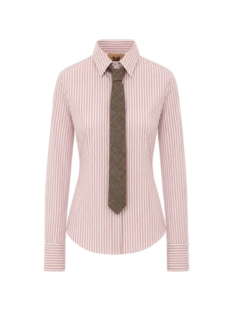 Aniye By Ava striped tie-detail shirt Pink 181213