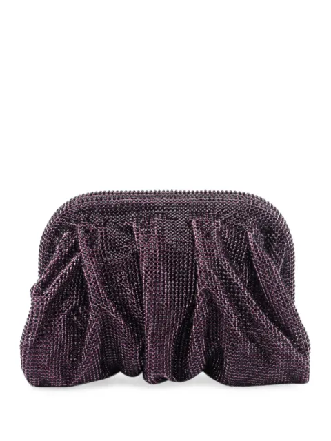 Benedetta Bruzziches la petite Venus crystal-embellished ruched clutch bag Purple 011176