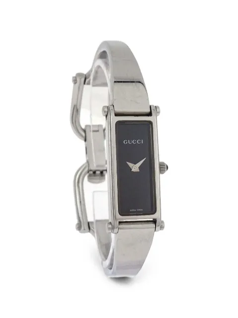 Gucci Pre-Owned 1500L bangle 12mm watch Black 168367