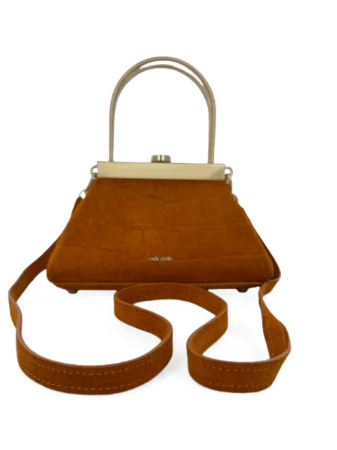 Cult Gaia croc-effect crossbody bag Brown RFCPUGBBA785521W
