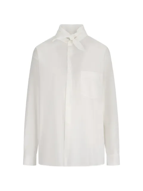 DARKPARK Meg detachable-foulard shirt White WSH49FAC175