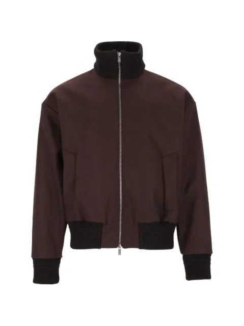 Barena Bolser zip-up bomber jacket Brown CSU5612