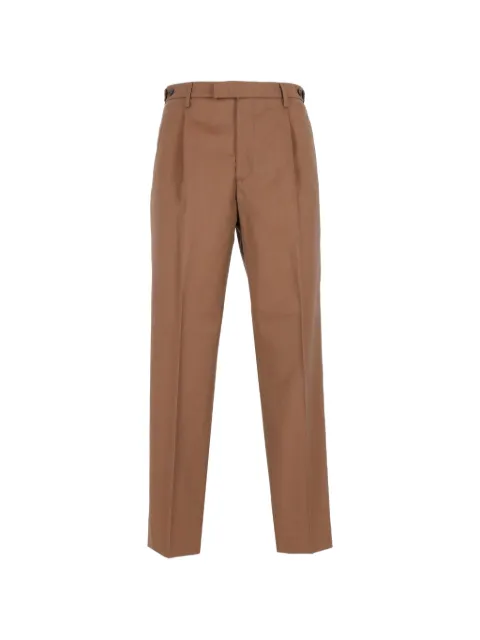 Barena Masco pleated virgin wool trousers Brown PAU5500