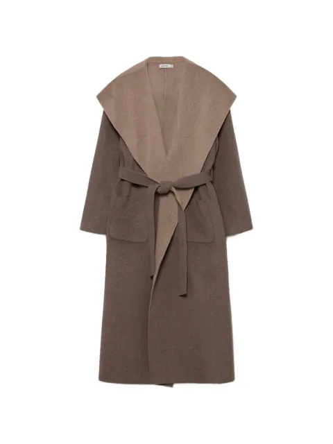SIMKHAI belted shawl-collar coat Brown 5267005WL