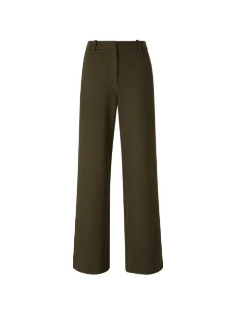 SIMKHAI elasticated-waist straight trousers Green 5264056WJ53POLYAMIDE45VIRGIN