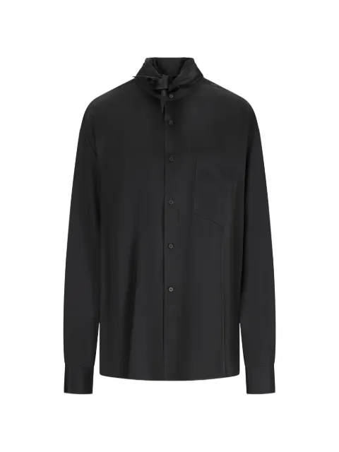 DARKPARK Meg detachable-foulard shirt Black WSH49FAC180