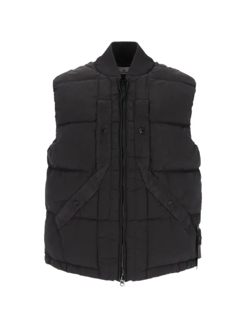 Stone Island G100008 nylon metal in ECONYL® down vest Black L2S15G100008S0019