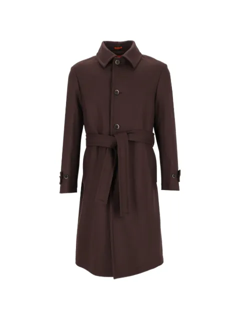 Barena Paramar belted single-breasted coat Brown CSU5616