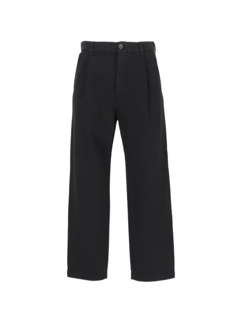Barena Mazengo cropped pleated trousers Black PAU5652