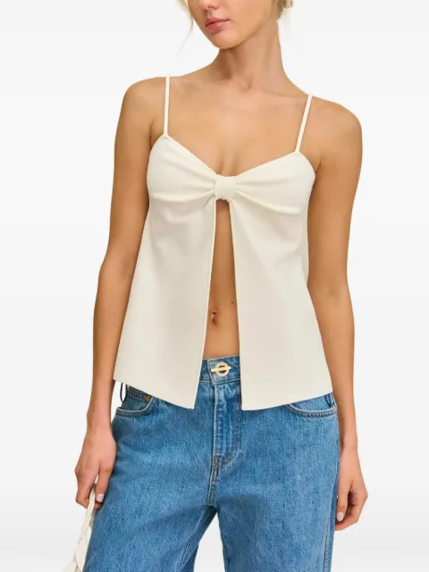 Cult Gaia Lennon knit top White KD3998YN3041