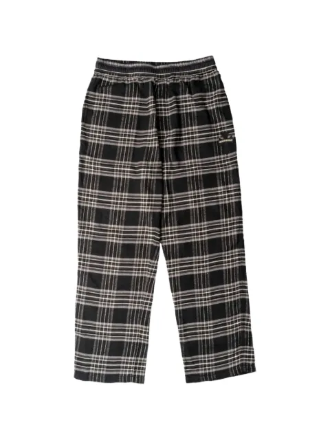 Chrome Hearts After School leather cross patch trousers Black CHRM1726