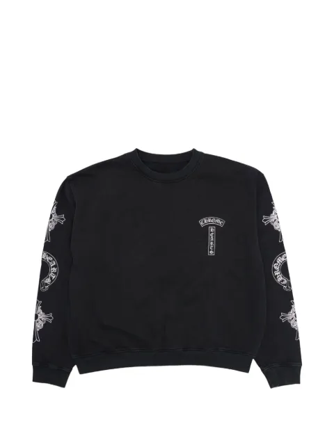 Chrome Hearts logo-print sweatshirt Black CHRM1714
