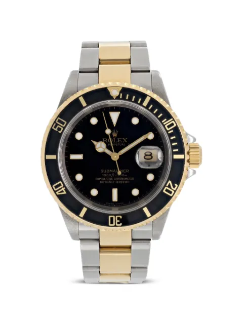 Rolex Submariner 40mm watch Black 16613