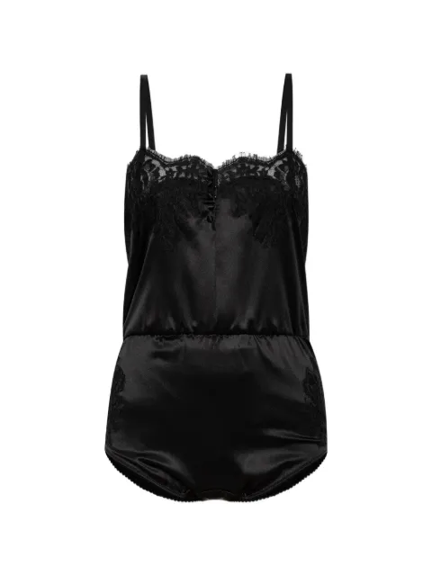 Dolce & Gabbana lace-trim bodysuit Black O7A13TON0JU