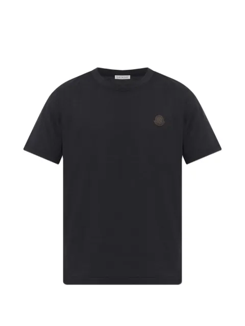 Moncler logo-patch T-shirt Black L20918C0006189B8Y