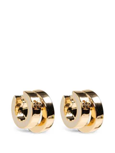 Tory Burch Icon enamel double hoop earrings Gold 184444