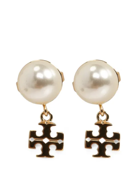 Tory Burch Double T faux-pearl earrings Gold 1844400