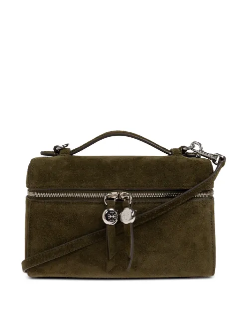 Tory Burch Romy suede slim top handle bag Green 185873