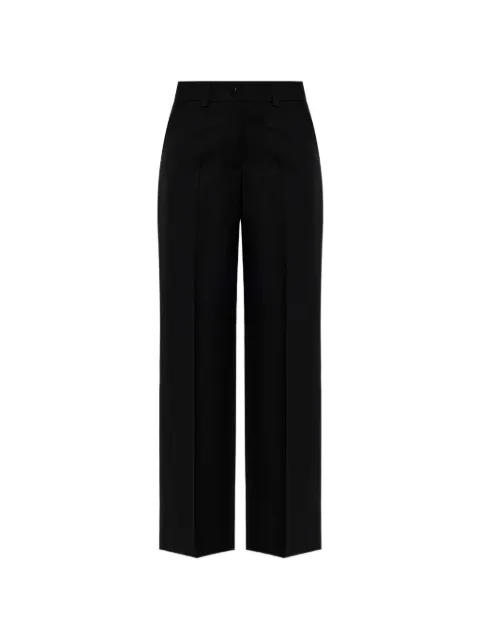 Moncler logo-patch straight-leg trousers Black L20932A00008599VD