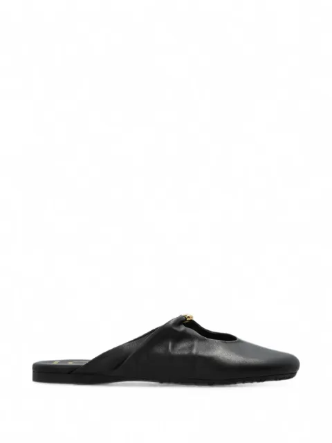 LOEWE Pebble leather flat mules Black L616465X86