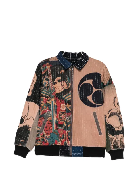 TP WORKS all-over graphic-print shirt jacket Neutrals TPWRKS5011