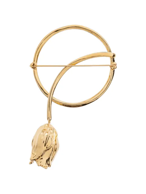 Chloé Tulip circular brooch Gold CH26WJC03CB7