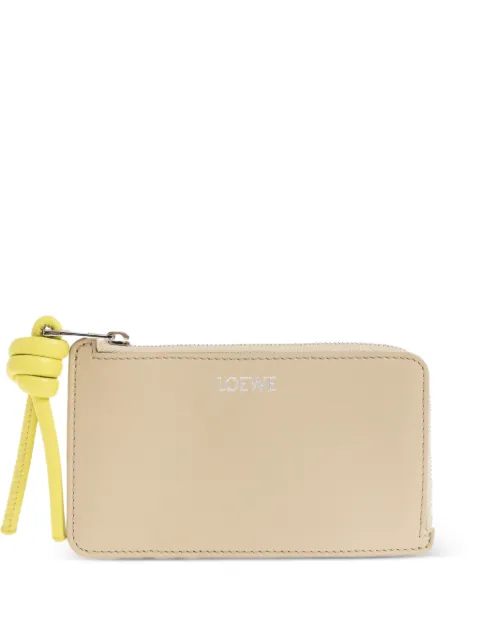 LOEWE Knot leather card case Neutrals CEM1Z40X020