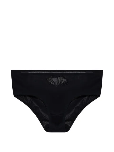 Hanro Rosaria lace-insert briefs Black 0707860