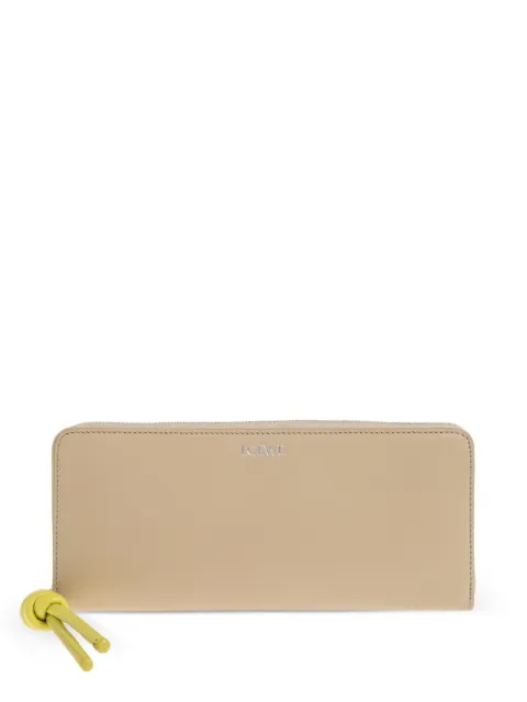 LOEWE Knot leather wallet Neutrals CEM1G39X020