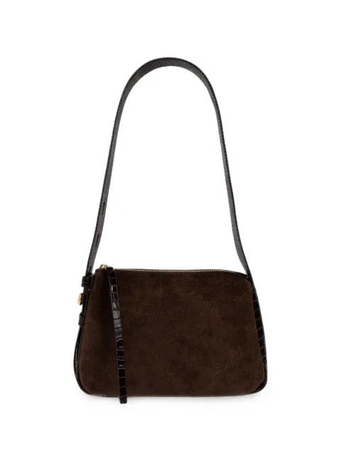 Tory Burch small ROMY suede shoulder bag Brown 185819