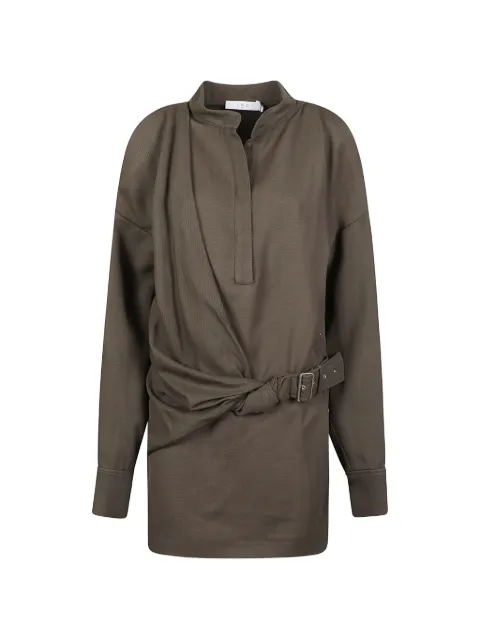 IRO belted draped dress Green WP33MELVA