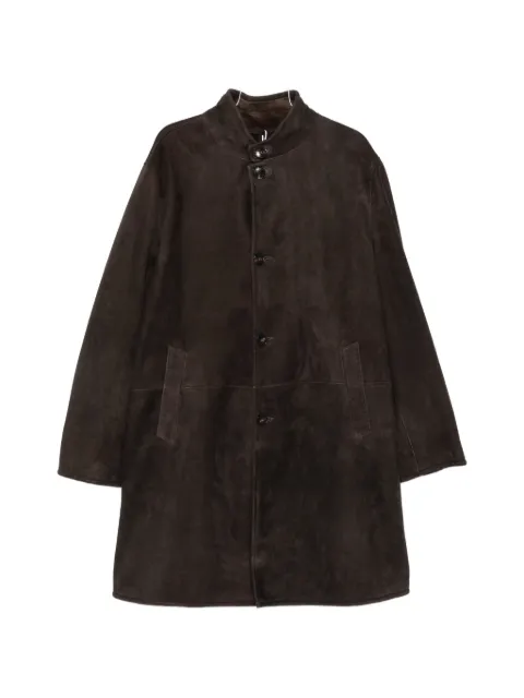 Manzoni 24 button-fastening shearling coat Brown 26U922S27SC