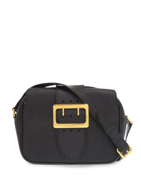 Burberry Pre-Owned 2000-2017 Small Soft Grained Calfskin Buckle crossbody bag Black ZNX62DH6WW8RLAZZ