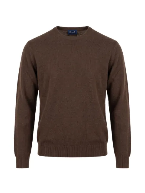 Drumohr crew-neck wool sweater Brown D1B103L