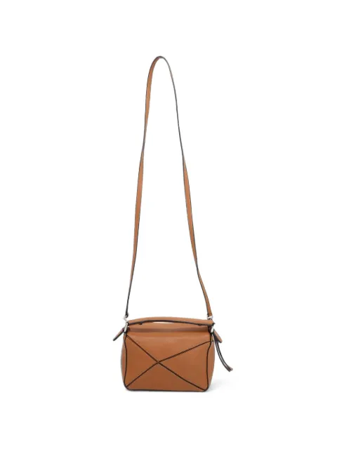 Loewe Pre-Owned Puzzle geometric shoulder bag Brown NAPBKGBBA285917W