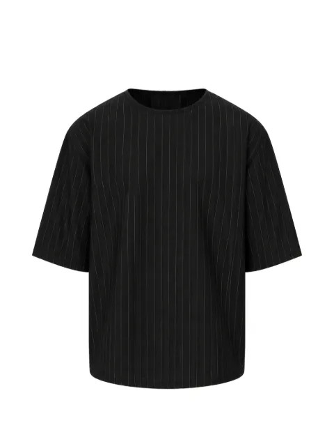 HAMZA Thom pinstripe oversized T-shirt Black THOMTSHIRTV2