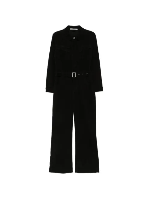 HOMAGE belted corduroy jumpsuit Black HCW25M122
