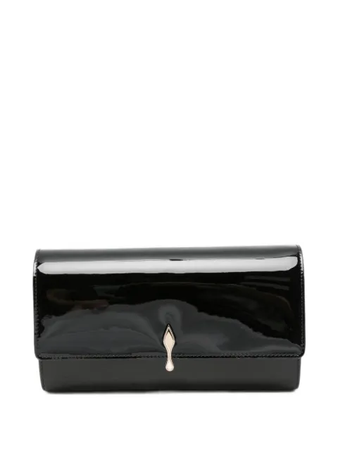 Christian Louboutin Bettina leather clutch bag Black 3265344BK01