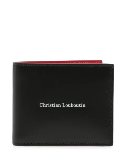 Christian Louboutin Canopy logo-print bifold wallet Black 3265105BK01