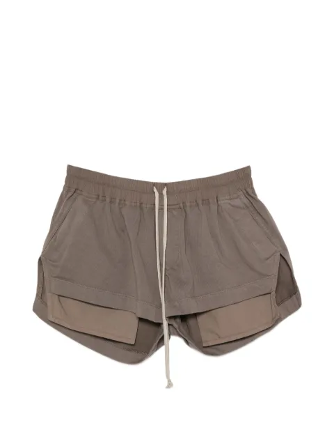 Rick Owens DRKSHDW drawstring layered-effect shorts Brown DS02F6319RIG
