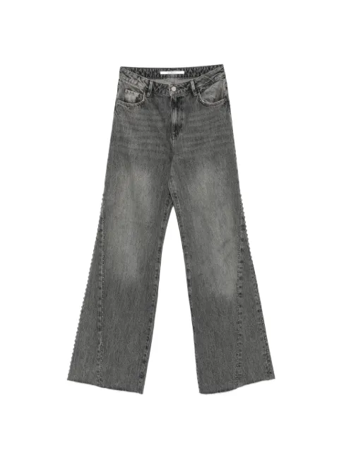 HOMAGE stud-embellished raw-cut jeans Grey HCW26M31