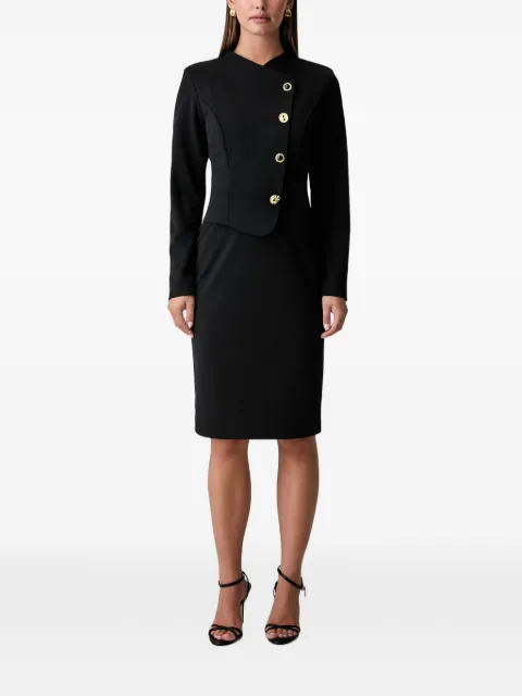 Joseph Ribkoff asymmetric button-up midi dress Black 263158