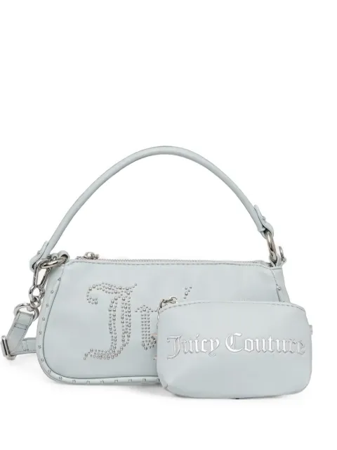 Juicy Couture studded logo-embellished shoulder bag Blue BEJQL8803WVP