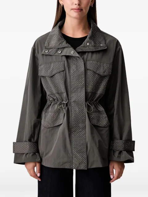 Joseph Ribkoff stud-embellished drawstring jacket Grey 263633