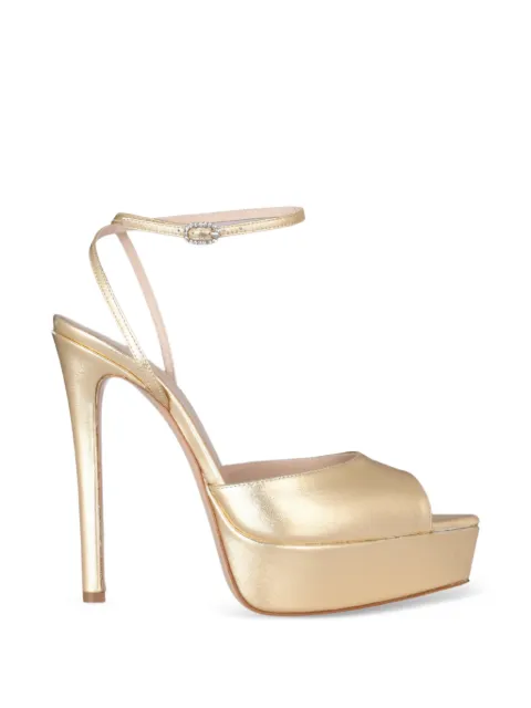 Andrea Wazen Loulou metallic-effect platform sandals Gold LOUPL140MNCBGOLPF26